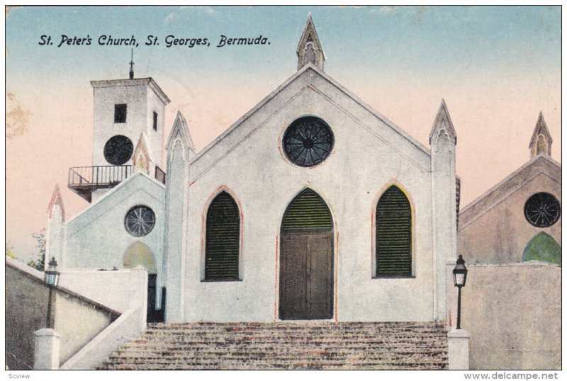 ST. GEORGES, Bermuda, 1900-1910's; St. Peter's Church