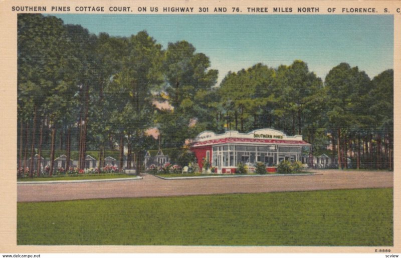 FLORENCE , South Carolina , 1930-40s ; Southern pines Cottage Court , RT 301