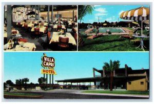 Austin Texas Postcard Villa Capri Motor Hotel Interregional 1960 Vintage Antique