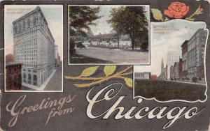 Chicago Illinois~American Trust&Savings Bank-Garfield Park-Michigan Ave~1910 Pc