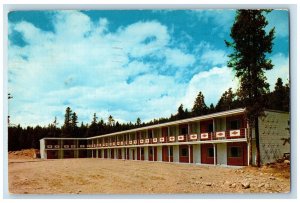 1963 Diamond Motel Deluxe Rooms National Park Alberta Posted Vintage Postcard