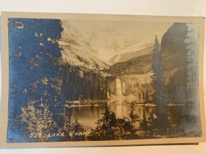 Vintage 1920s Lake O'Hara Alberta Canada Byron Harmon Photo Postcard RPPC