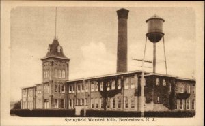 Bordentown New Jersey NJ Springfield Worster Mills c1910 Postcard