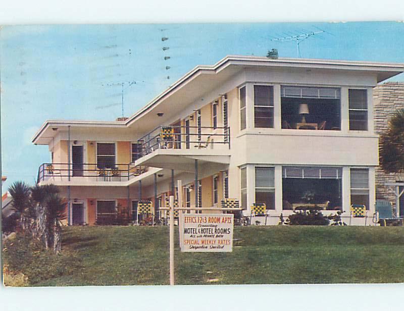 Pre-1980 DUNE CREST MOTEL Daytona Beach Florida FL M2219