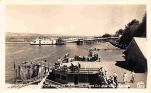 Ferry Landing Point Defiance Park Tacoma Washington 1950s Real Photo postcard