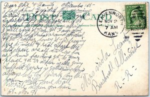 c1910s Kansas City, MO Scarritt Point Shelter House Postcard Antique A72