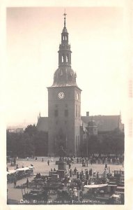 Startorvet med Vor Frelsers Kirke Oslo Norway Unused, Real Photo 