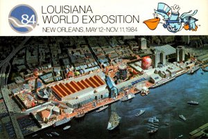 1984 New Orleans World's Fair Birds Eye View