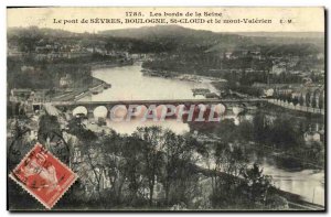 Old Postcard Parc de St Cloud Boulogne Pont de Sevres and the Mont Valerien