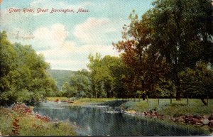 Massachusetts Great Barrington Scene Along Green River 1908