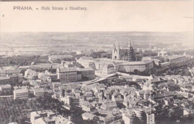 Czechoslovakia Praha Mala Strana a Hradcany Panoramic View