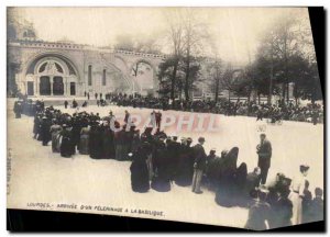 Old Postcard Lourdes Arrival D a Pilgrimage To The Basilica