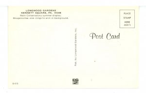 PA - Kennett Square. Longwood Gardens, Main Conservatory