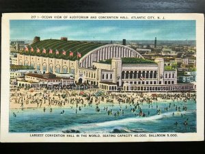 Vintage Postcard 1948 Auditorium & Convention Hall Atlantic City N.J.