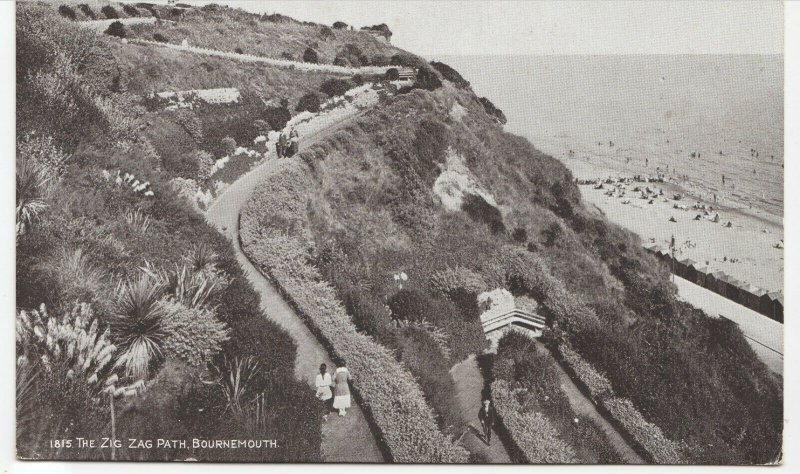 Dorset; Zig Zag Path, Bournemouth PPC By JE Beale, Unposted, c 1910's 