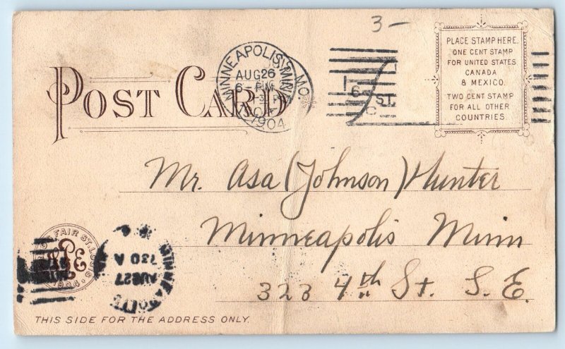 1904 Mines & Mettallurgy Building Minneapolis Minnesota MN Antique Postcard