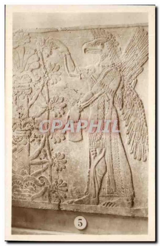 Old Postcard Louvre God tete d & # 39aigle