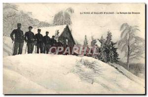 Postcard Old Customs Customs Customs Snow Ballon d & # 39Alsace The shack Cus...