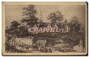 Old Postcard Chateaulin Chapel N D in 1830