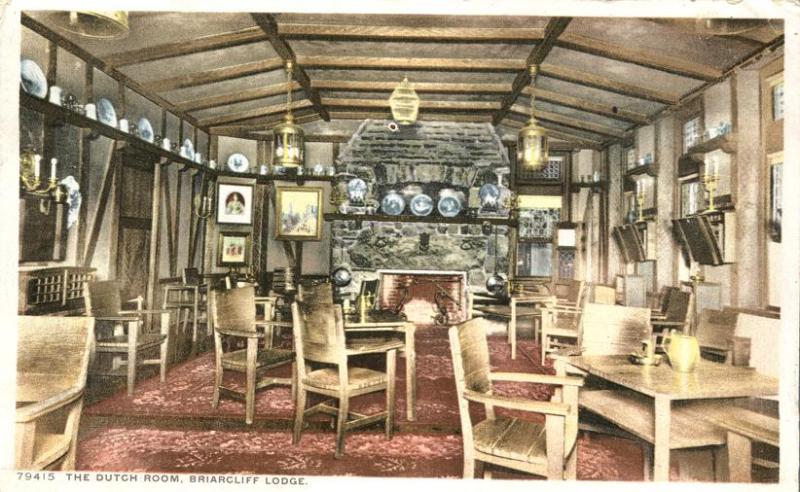 The Dutch Room at Briarcliff Lodge - Briarcliff Manor NY New York - pm 1918 - DB