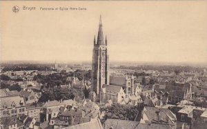 Belgium Bruges Panorama et Eglise Notre Dame