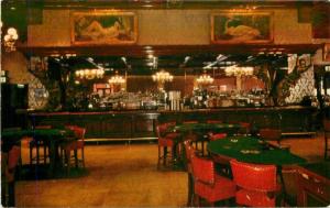 Las Vegas Nevada Million Dollar Golden Saloon Restaurant 1950s Postcard 3 