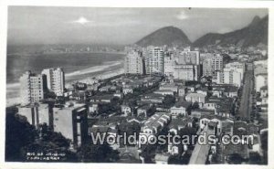 Real Photo Copacabana Rio De Janeiro Brazil Unused 