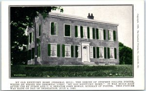 Postcard - My Old Kentucky Home (Federal Hill) - Bardstown, Kentucky