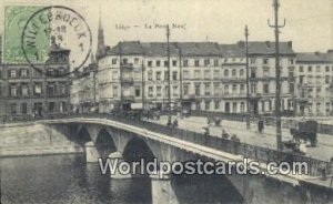 Le Pont Neuf Liege, Belgium 1920 Stamp on front 