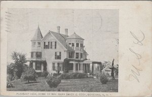 Postcard Pleasant View Home Rev Mary Baker Eddy Concord NH