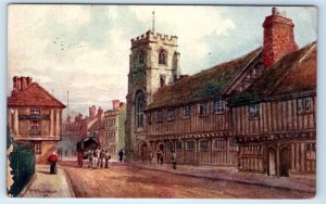 Guild Chapel & Shakespeare's School STRATFORD-ON-AVON ENGLAND UK Postcard