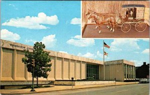 Postcard LIBRARY SCENE Hagerstown Maryland MD AM9412