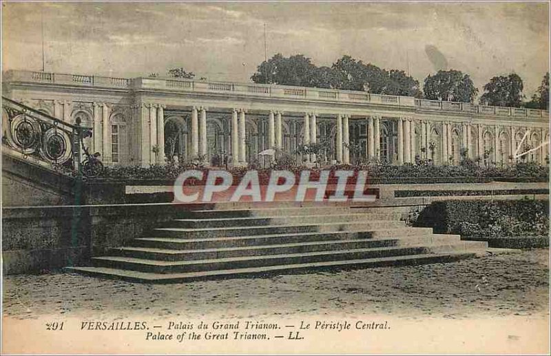 Postcard Old Versailles Palace of the Grand Trianon The Peristyle Cenral