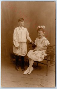 IDd 1910s Atlantic City NJ Boy Knickerbockers RPPC Flett Real Photo Tompson A121