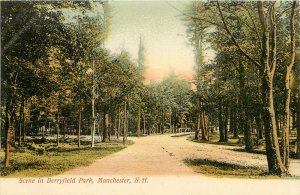 Postcard Scene in Derryfield Park Manchester NH Hillsborough County