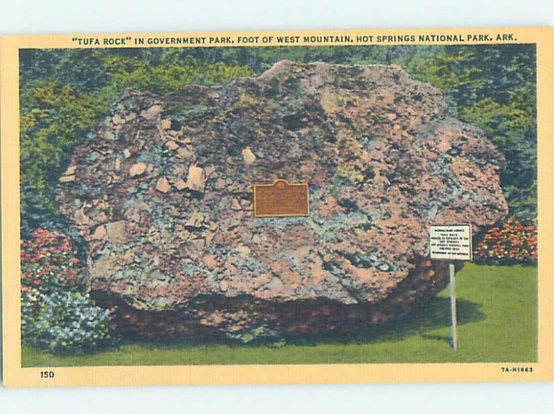 Unused Linen PARK SCENE Hot Springs National Park Arkansas AR H2255