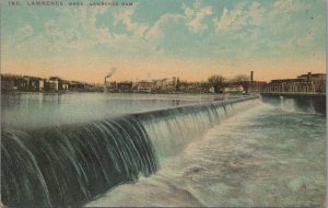 Postcard Lawrence MA Lawrence Dam