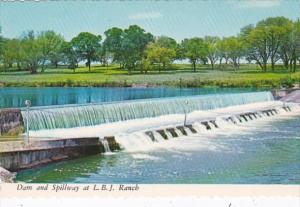 Texas Johnson City Dam and Spillway Crossing The Pedernales River At L B J Ranch