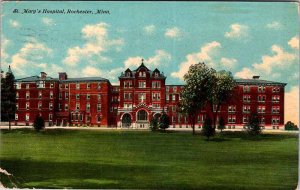 Postcard HOSPITAL SCENE Rochester Minnesota MN AN0539