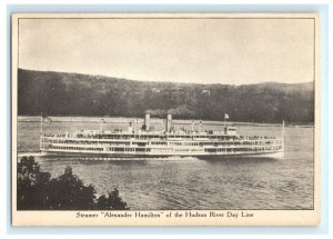 Steamer Alexander Hamilton Hudson River Day Line Ship Boat Postcard (BO4)