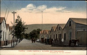 Tacna Chile Calle Carrera y Avenida del Cementerio c1910 Vintage Postcard