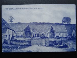 Wiltshire BRADFORD ON AVON The Tithe Barn - Old Postcard by Ward's Library