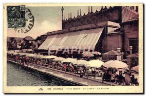 Old Postcard Cannes Plam Beach Casino Pool