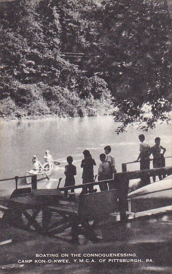 Boating On The Connoquenessing Camp Kon-O-Kwee Y M C A Camp Of Pittsburg Penn...