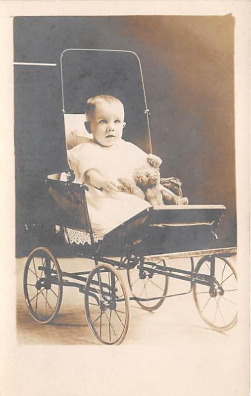 Little baby in carriage Child, People Photo Unused 
