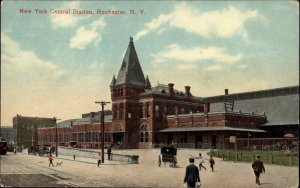 Rochester New York NY Train Station Depot c1900s-20s Postcard