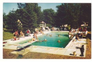 Swimming Pool, MonToro Lodge, Kingston, Ontario, Vintage Chrome Postcard #1
