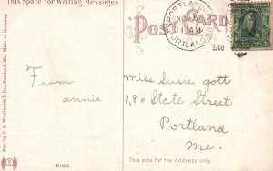 Vintage Postcard 1908 Cathedral Immaculate Conception Portland Maine C.S. W Pub. 