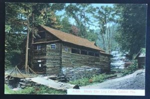 Shady Glen Log Cabin Catskill Mts SM Elliott A651 