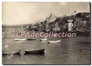 Modern Postcard Le Conquet Finistere the port and the castle of the Lords